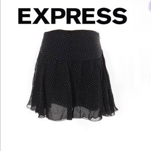 BOGO Express polka dot ruffle skirt